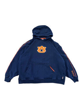 Vintage Nike Auburn Tigers Hoodie Sweatshirt Mens XXL NCAA Navy Blue Y2K 90s